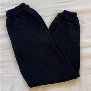 Eterne French terry classic sweatpants in black xs